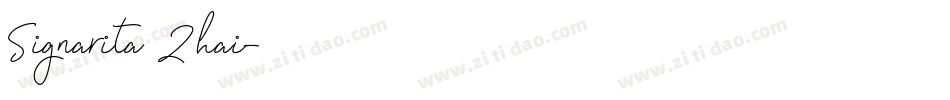 Signarita Zhai字体转换